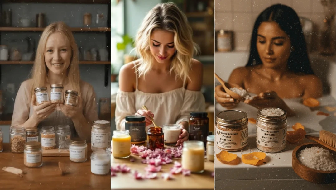 Collage avec trois scènes de la méthode Essence Rentable